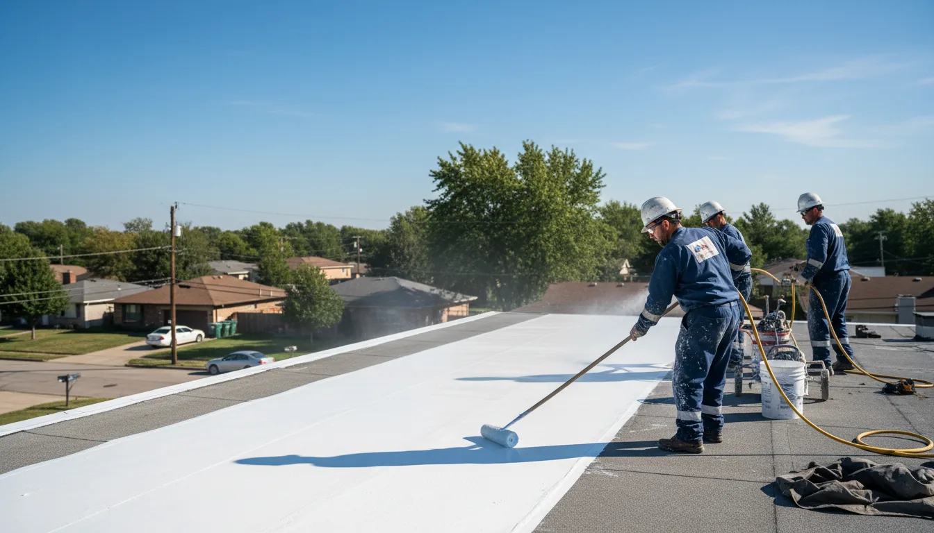 Commercial roof coating in Orrum, NC near me